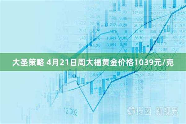 大圣策略 4月21日周大福黄金价格1039元/克