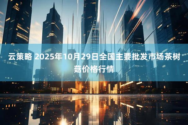 云策略 2025年10月29日全国主要批发市场茶树菇价格行情